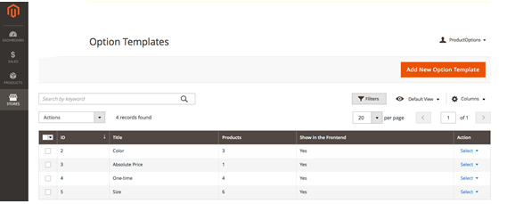 Configuring Product Options