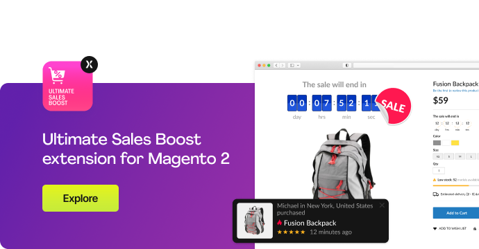 Ultimate Sales Boost extension for Magento 2