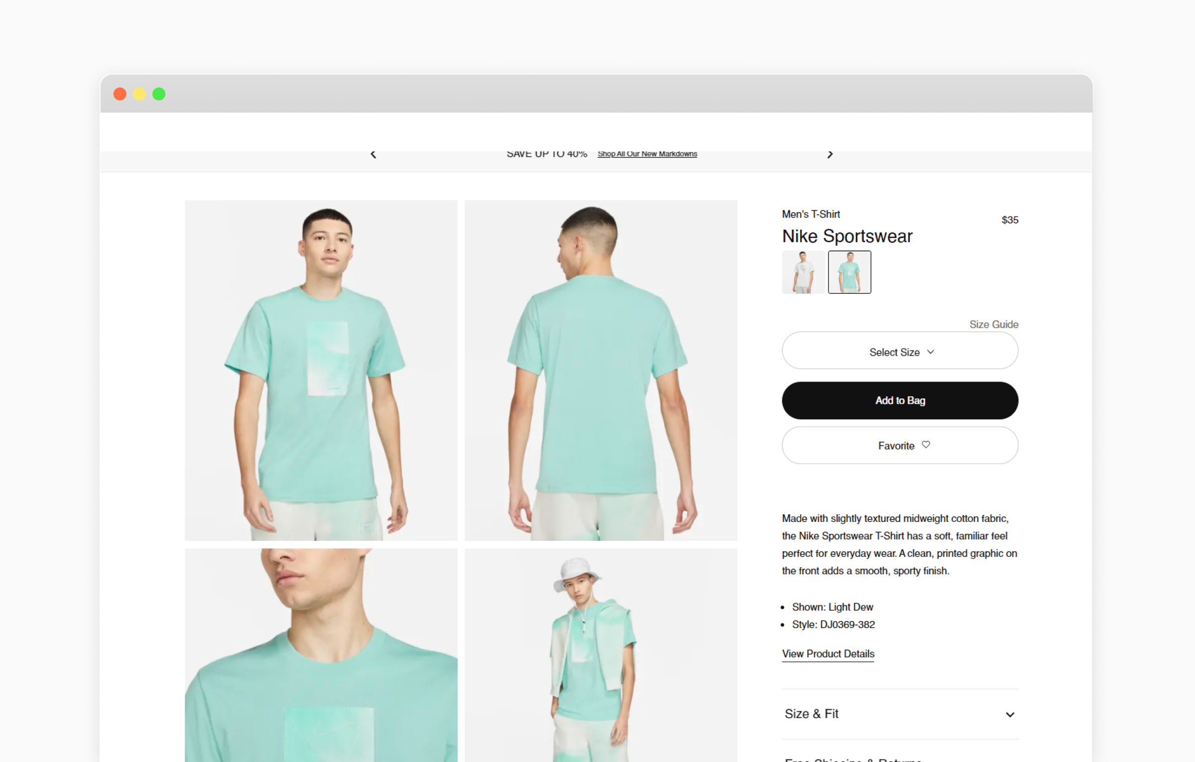 product listing page design inspiration