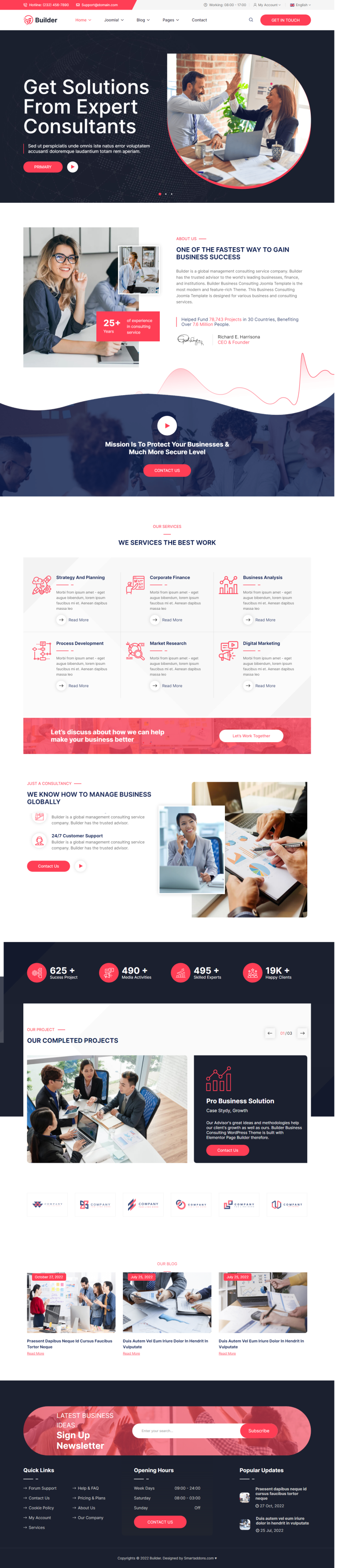 [New Release] SJ Builder – Professional and Business Joomla 4 Template
