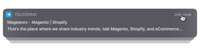 Mageworx Telegram Channel