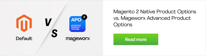 Magento product options